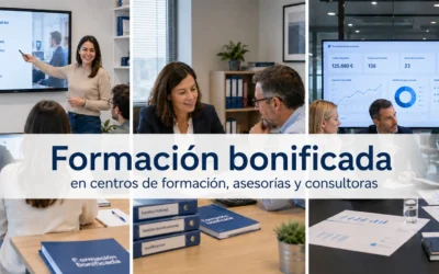 ¿Qué papel juegan los centros de formación, asesorías y consultoras en la formación bonificada?