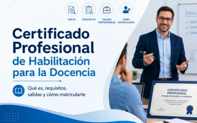 Certificado Profesional de Habilitación para la Docencia: qué es, requisitos, salidas y cómo matricularte