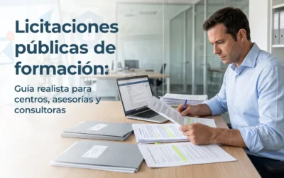 Licitaciones públicas de formación: guía realista para centros, asesorías y consultoras